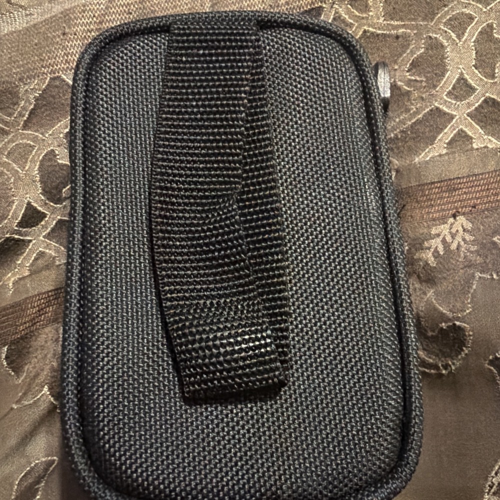 Ambico Small Black 2 Pocket Camera Bag with Zipper & Shoulder Strap travel - Picture 4 of 6